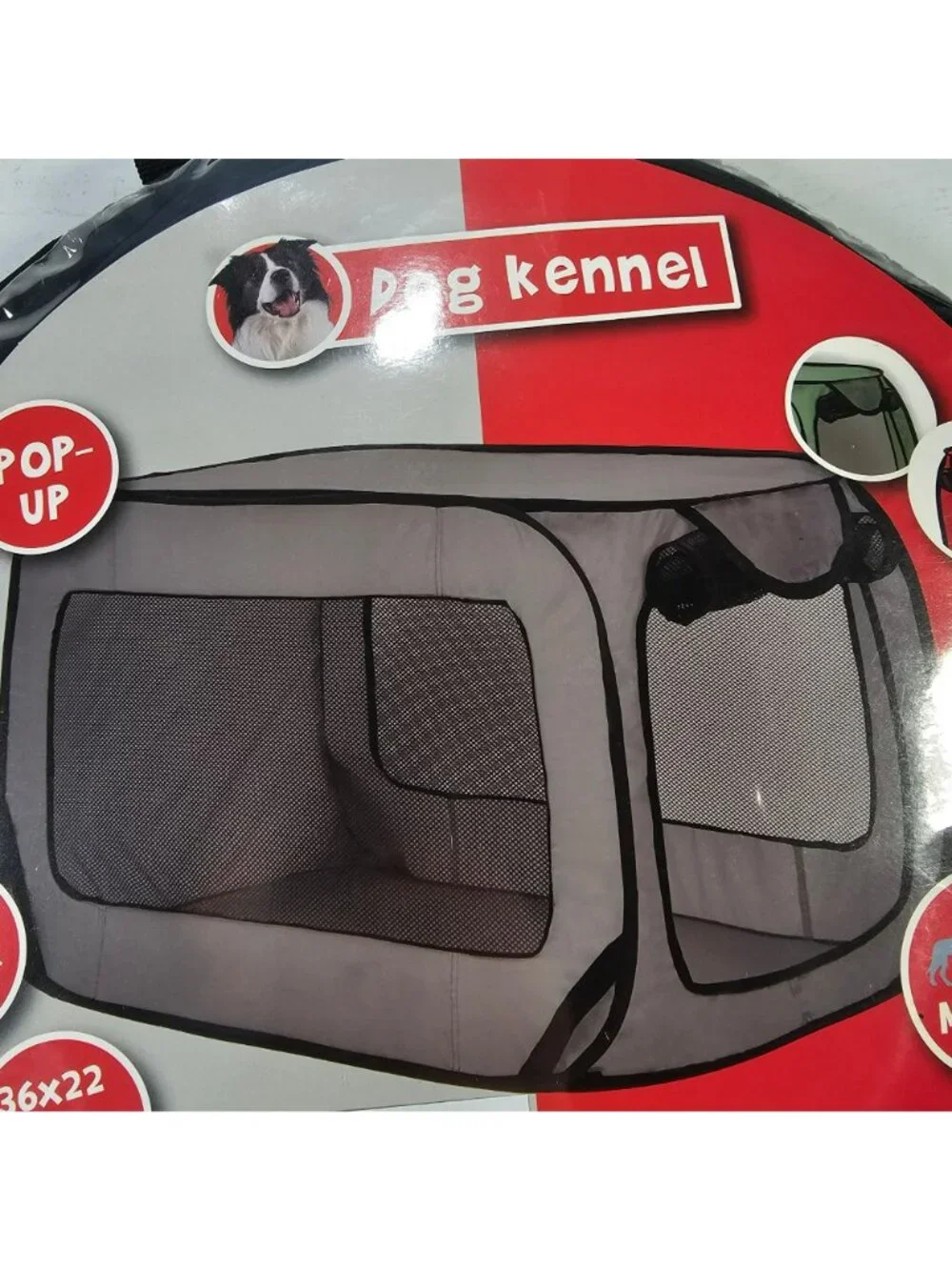Pop-Up Dog Kennel Medium Size 36